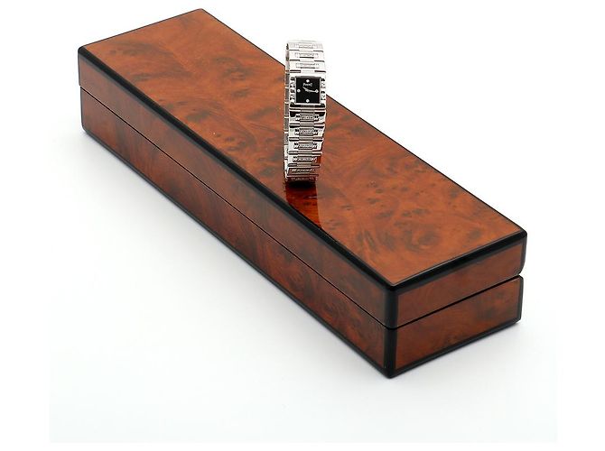 Piaget Reloj Pulsera de Oro Pequeño Reloj de Oro Blanco Joya de Ónix Bisel de Diamantes Tras-engastado - vista 24