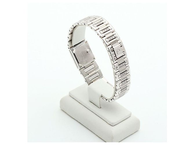 Piaget Reloj Pulsera de Oro Pequeño Reloj de Oro Blanco Joya de Ónix Bisel de Diamantes Tras-engastado - vista 5