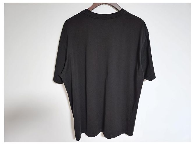 Burberry T-shirt a maniche corte con logo monogramma TB Nero - vista 4