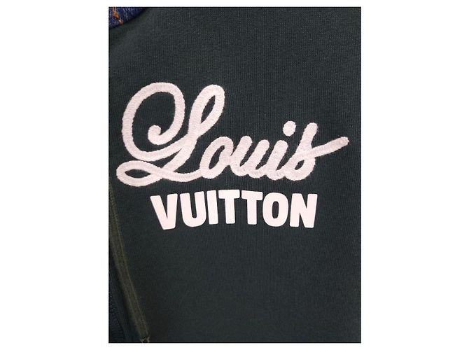 Louis Vuitton Giacca con cappuccio in denim ibrido Multicolore - vista 3