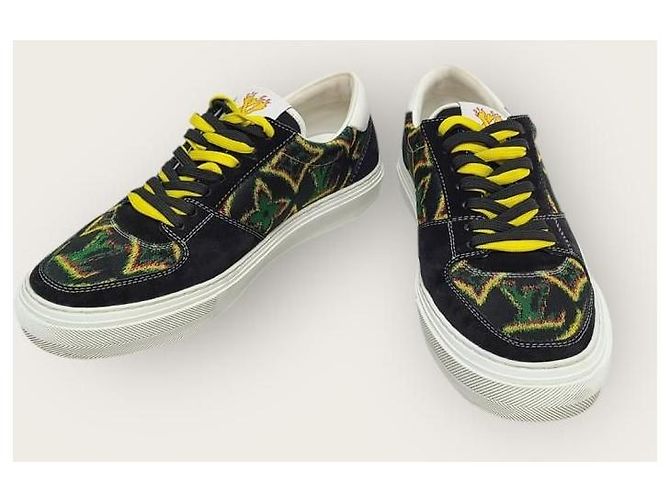 Louis Vuitton Sneaker LV Ollie in jacquard monogram Nero - vista 3