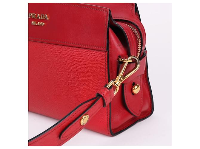 Prada Piccola borsa a tracolla Esplanade rossa Rosso - vista 7