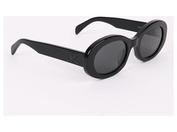 Céline Gafas de sol Triophe Black Logo Negro - vista 3