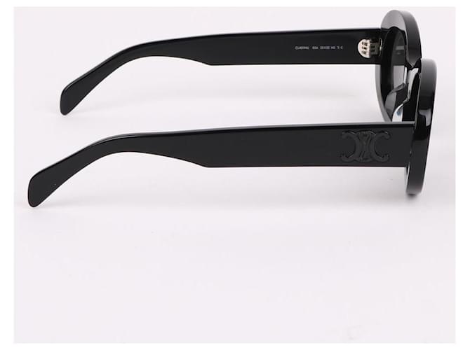 Céline Gafas de sol Triophe Black Logo Negro - vista 4