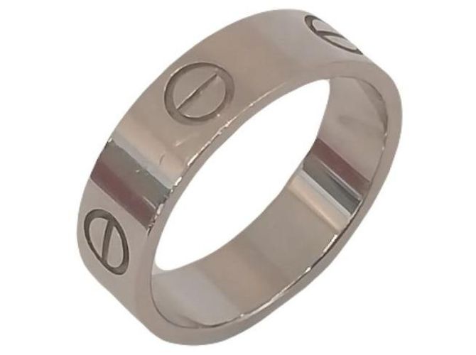 Cartier Love Ring aus Weißgold Ringgröße Breite Rot - Ansicht 5