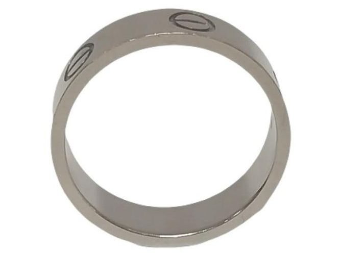 Cartier Love Ring aus Weißgold Ringgröße Breite Rot - Ansicht 6