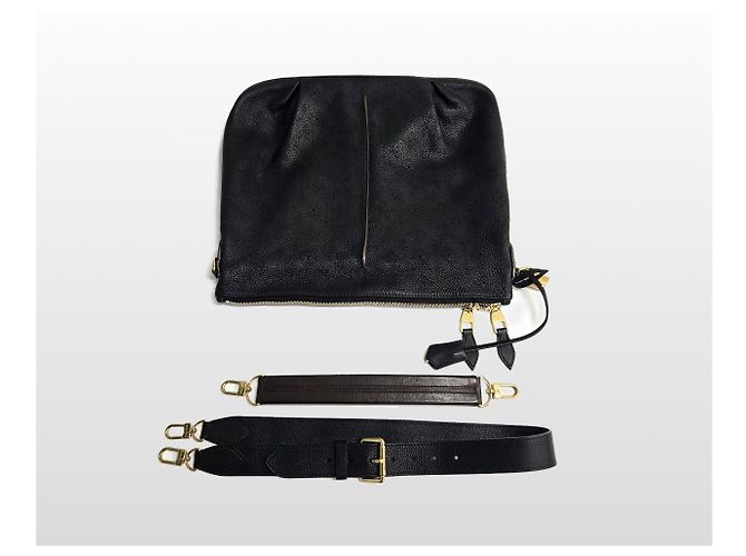 Louis Vuitton Borsa a tracolla hobo Mahina Selena MM Punching Black Nero - vista 10