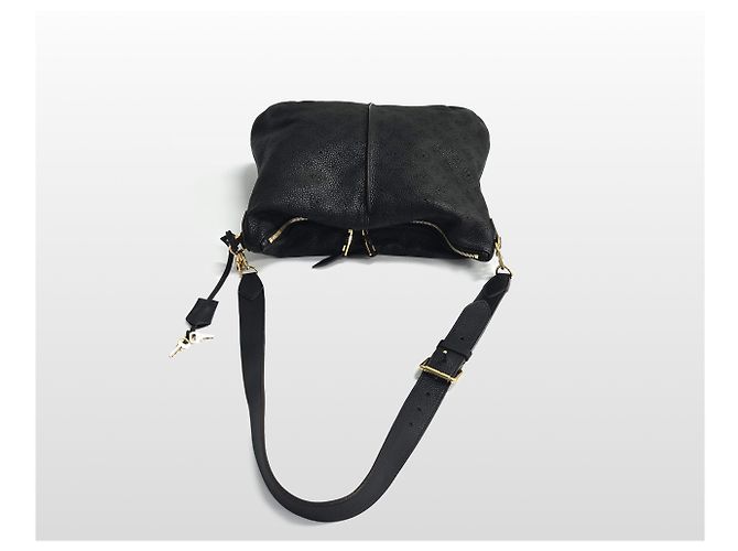 Louis Vuitton Borsa a tracolla hobo Mahina Selena MM Punching Black Nero - vista 4