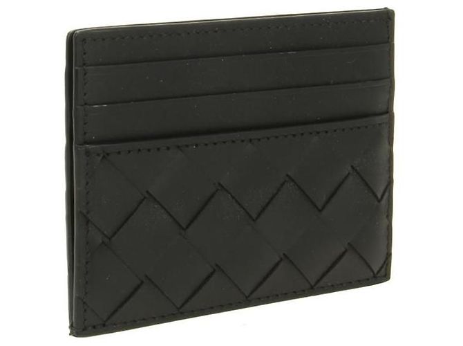 Bottega Veneta Tarjetero Intrecciato Negro - vista 2