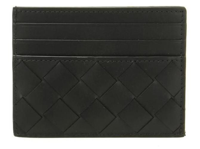 Bottega Veneta Tarjetero Intrecciato Negro - vista 3