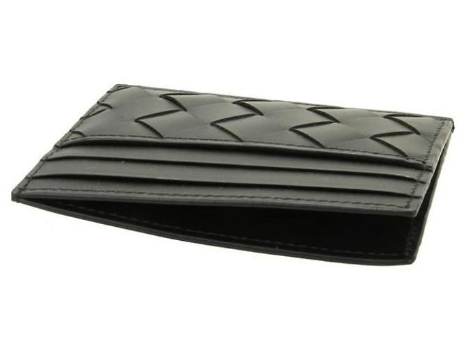 Bottega Veneta Tarjetero Intrecciato Negro - vista 4