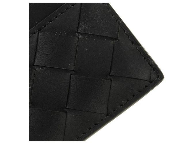 Bottega Veneta Tarjetero Intrecciato Negro - vista 6