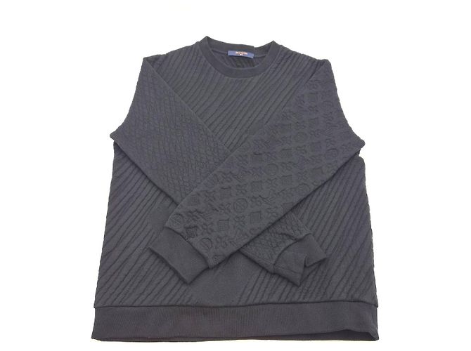 Louis Vuitton Crewneck Multi Signature Schwarz Zustand - Ansicht 6