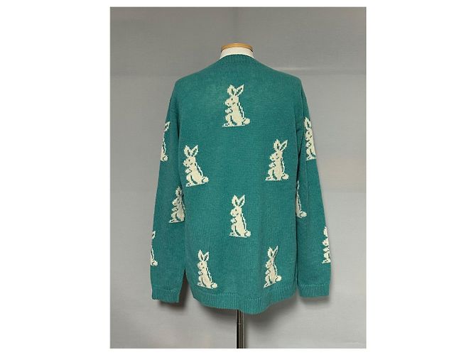 Prada Rabbit Logo Knit Blue - view 2