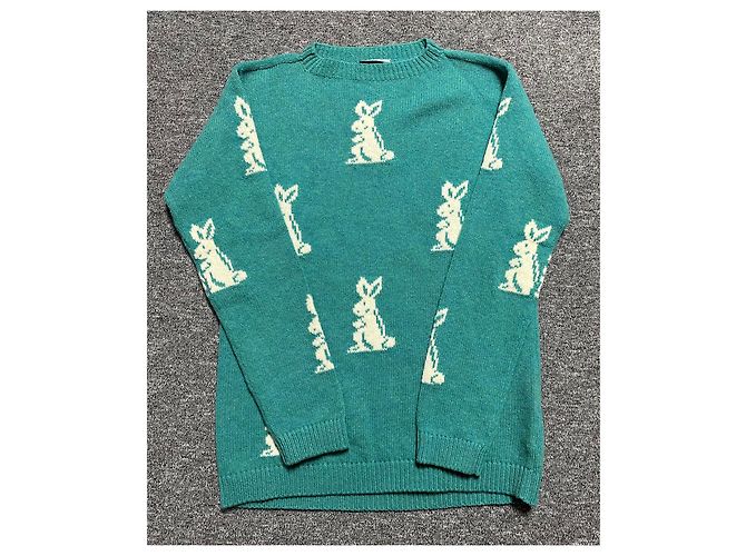 Prada Rabbit Logo Knit Blue - view 3