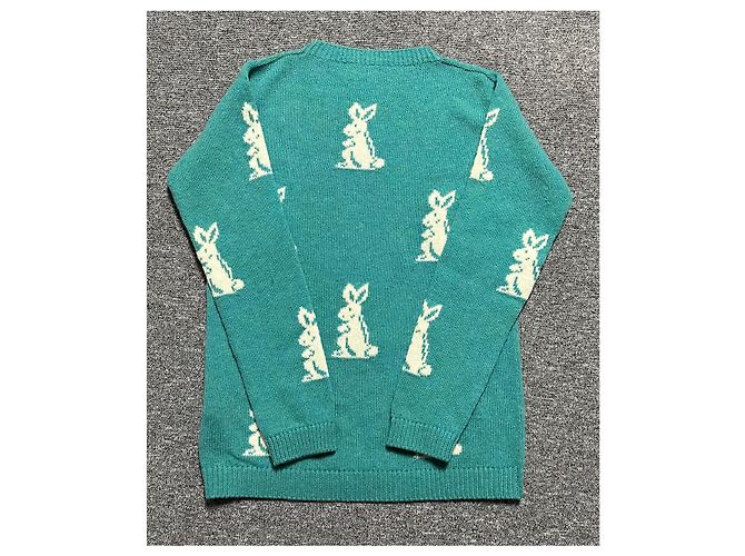 Prada Rabbit Logo Knit Blue - view 4