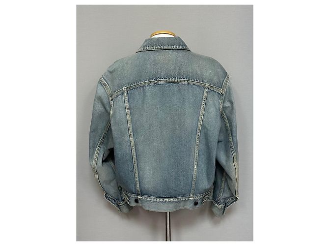 Saint Laurent Oversized Denim-Jacke Braun - Ansicht 2