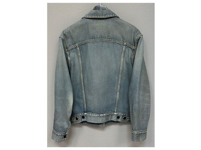 Saint Laurent Oversized Denim-Jacke Braun - Ansicht 4