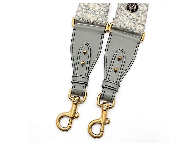 Dior Alça de ombro com bordado Oblique e tachas prateadas Marrom - vista 5