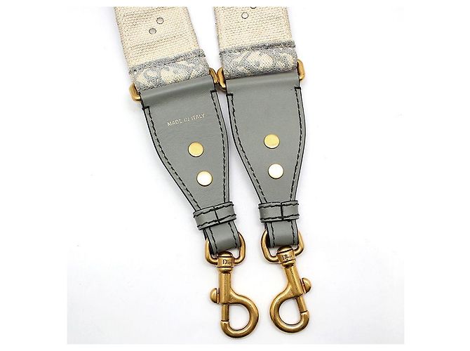 Dior Alça de ombro com bordado Oblique e tachas prateadas Marrom - vista 6