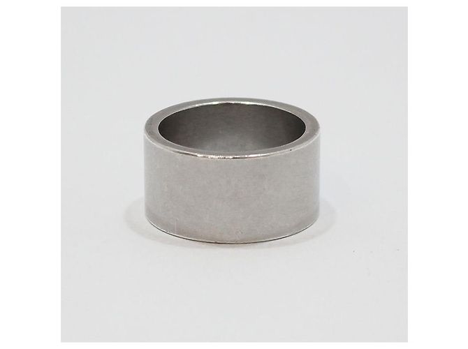 Maison Martin Margiela Anello largo Maison Margiela con incisione del logo in argento - vista 2