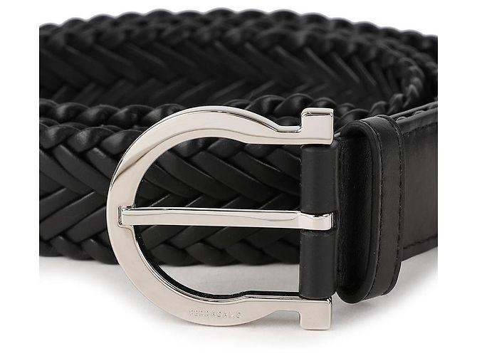 Salvatore Ferragamo Cintura Gancini Nero - vista 8