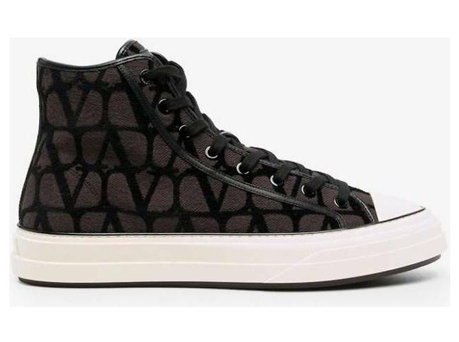 Valentino Sneakers high-top Twill Ikonograph - vista 4