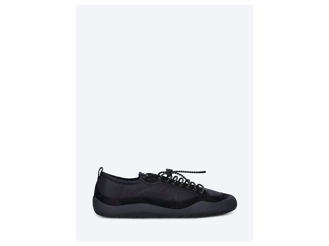 Prada Baskets Speedlock en polyester recyclé et daim - vue 4