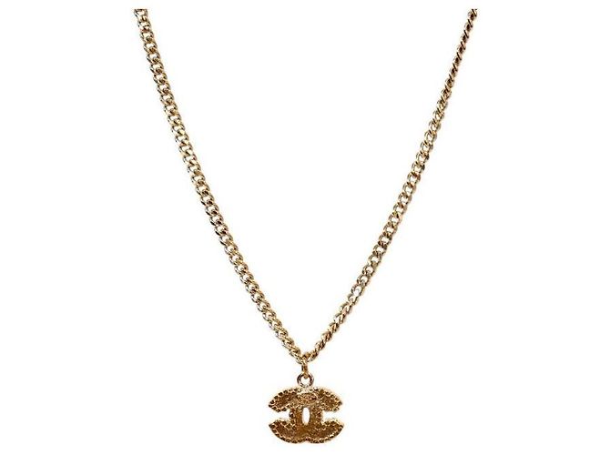 Chanel Cubic CC Gold Halskette Golden - Ansicht 2