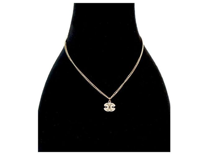 Chanel Cubic CC Gold Halskette Golden - Ansicht 5