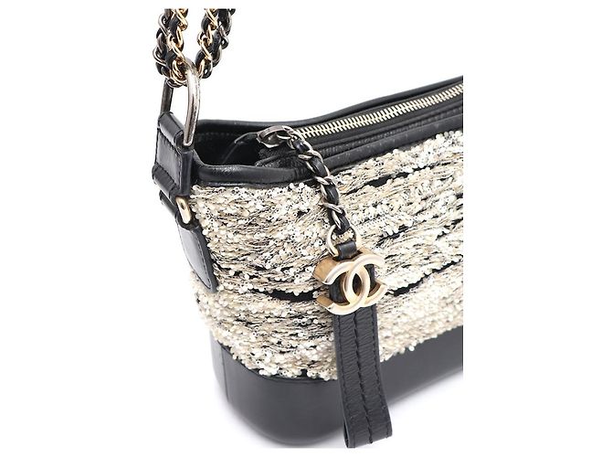 Chanel Borsa a Spalla e Borsa Hobo Gabrielle Sequin Small Chain Bianco - vista 12