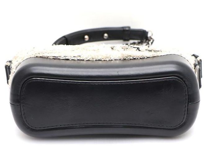 Chanel Borsa a Spalla e Borsa Hobo Gabrielle Sequin Small Chain Bianco - vista 6