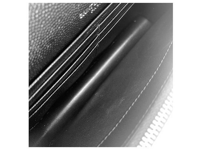 Saint Laurent Borsa a tracolla WOC Monogram Envelope con catena Nero - vista 8