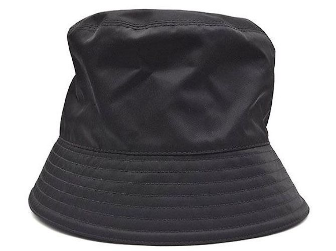 Prada Cappello bucket in nylon Nero - vista 3