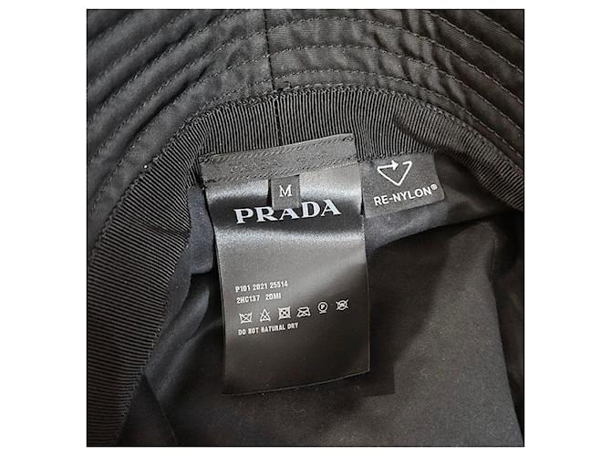 Prada Cappello bucket in nylon Nero - vista 6