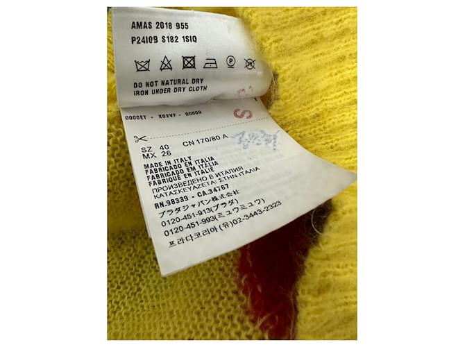 Suéter de malha Prada Flame Multicor - vista 6