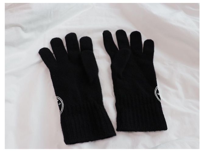 Burberry Logo Graphic Cashmere-Mischung Handschuhe Schwarz - Ansicht 3