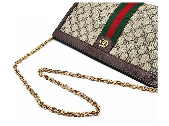 Gucci Borsa a tracolla Ophidia GG Supreme con catena Multicolore - vista 5