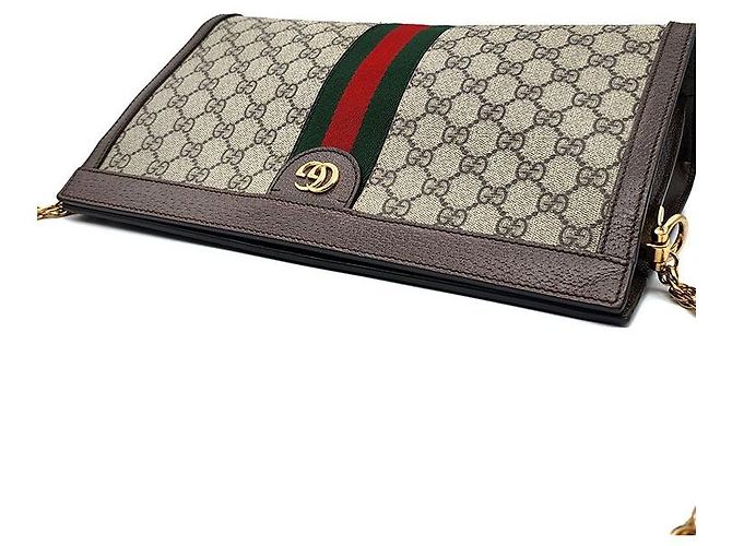 Gucci Borsa a tracolla Ophidia GG Supreme con catena Multicolore - vista 6