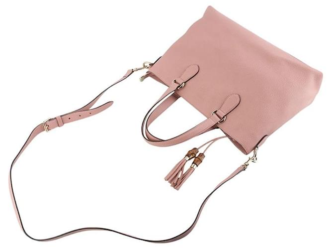 Bamboo Gucci Borsa a tracolla con nappa in bambù Rosso - vista 4