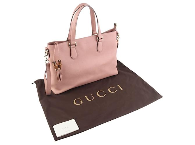Bamboo Gucci Borsa a tracolla con nappa in bambù Rosso - vista 8