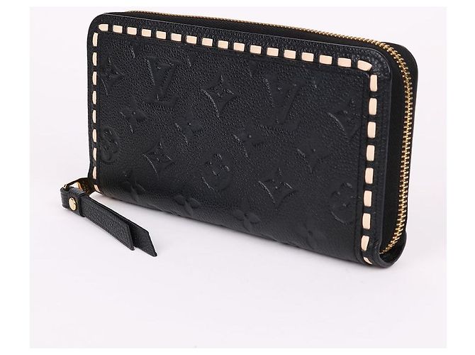 Louis Vuitton Portafoglio Lungo con Zip Empreinte Stitch Black Nero - vista 2