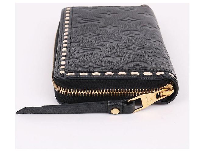 Louis Vuitton Portafoglio Lungo con Zip Empreinte Stitch Black Nero - vista 6