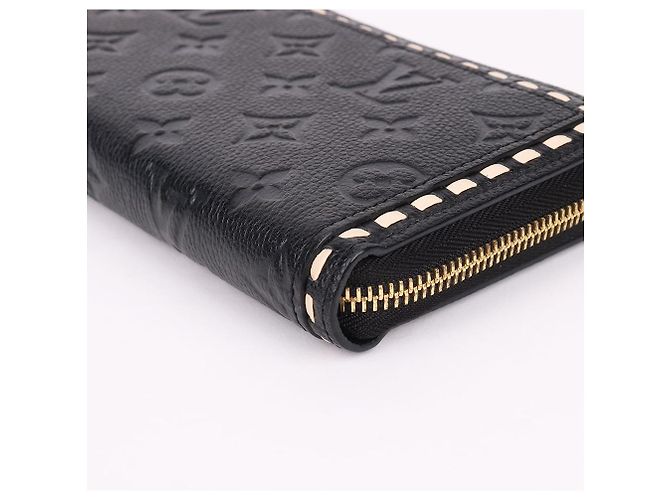Louis Vuitton Portafoglio Lungo con Zip Empreinte Stitch Black Nero - vista 8