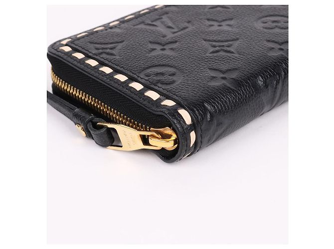 Louis Vuitton Portafoglio Lungo con Zip Empreinte Stitch Black Nero - vista 9
