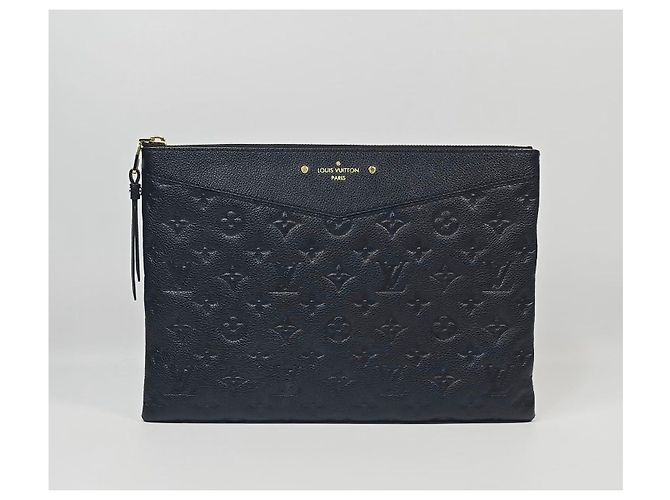 Louis Vuitton Clutch Daily Pouch in pelle Monogram Empreinte Nero - vista 2