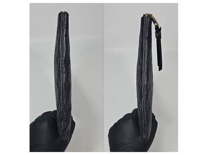 Louis Vuitton Clutch Daily Pouch in pelle Monogram Empreinte Nero - vista 4