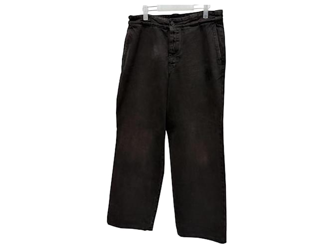 Prada Pantaloni Overture Dye Marrone - vista 6