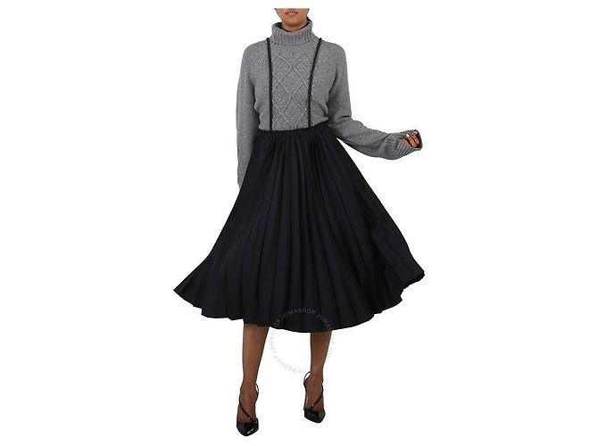 Comme Des Garcons Refurbished schmal plissierter Rock Schwarz - Ansicht 2
