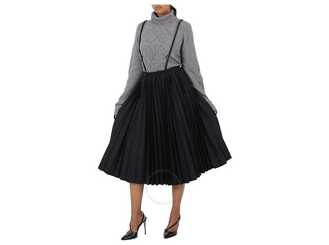 Comme Des Garcons Refurbished schmal plissierter Rock Schwarz - Ansicht 3
